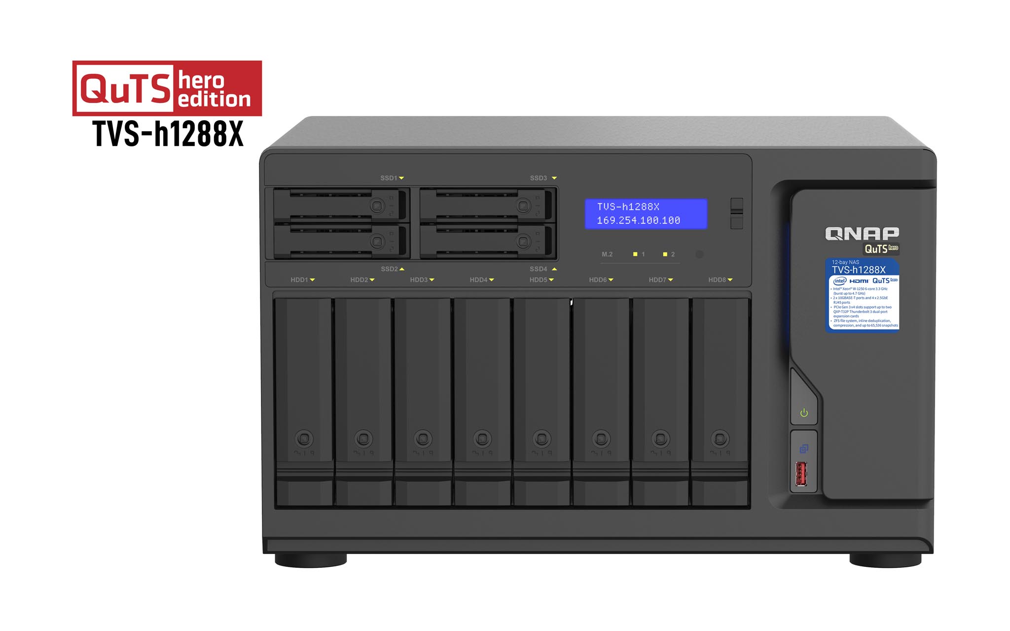 QNAP TVS-h1288X-W1250-16G