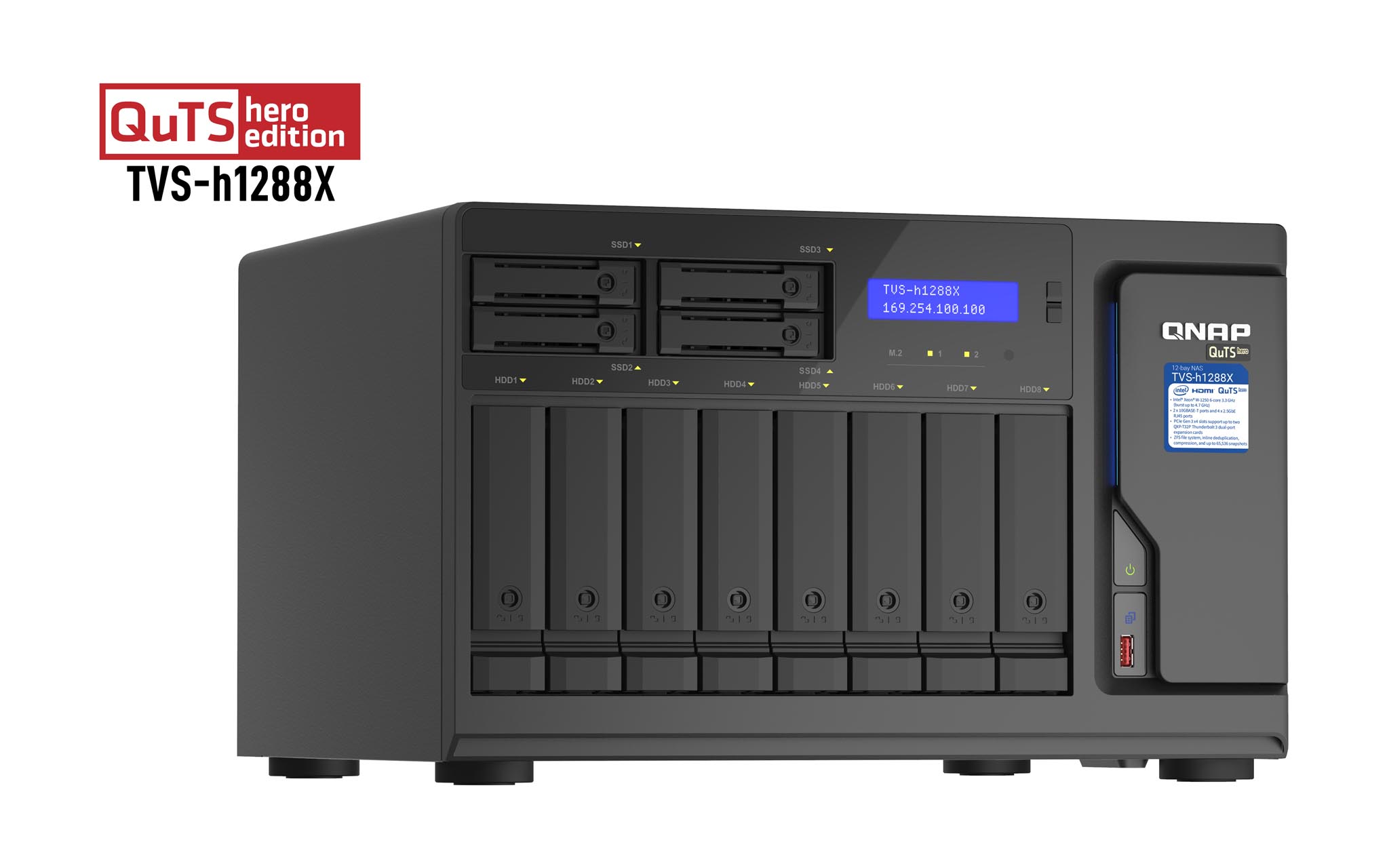 QNAP TVS-h1288X-W1250-16G