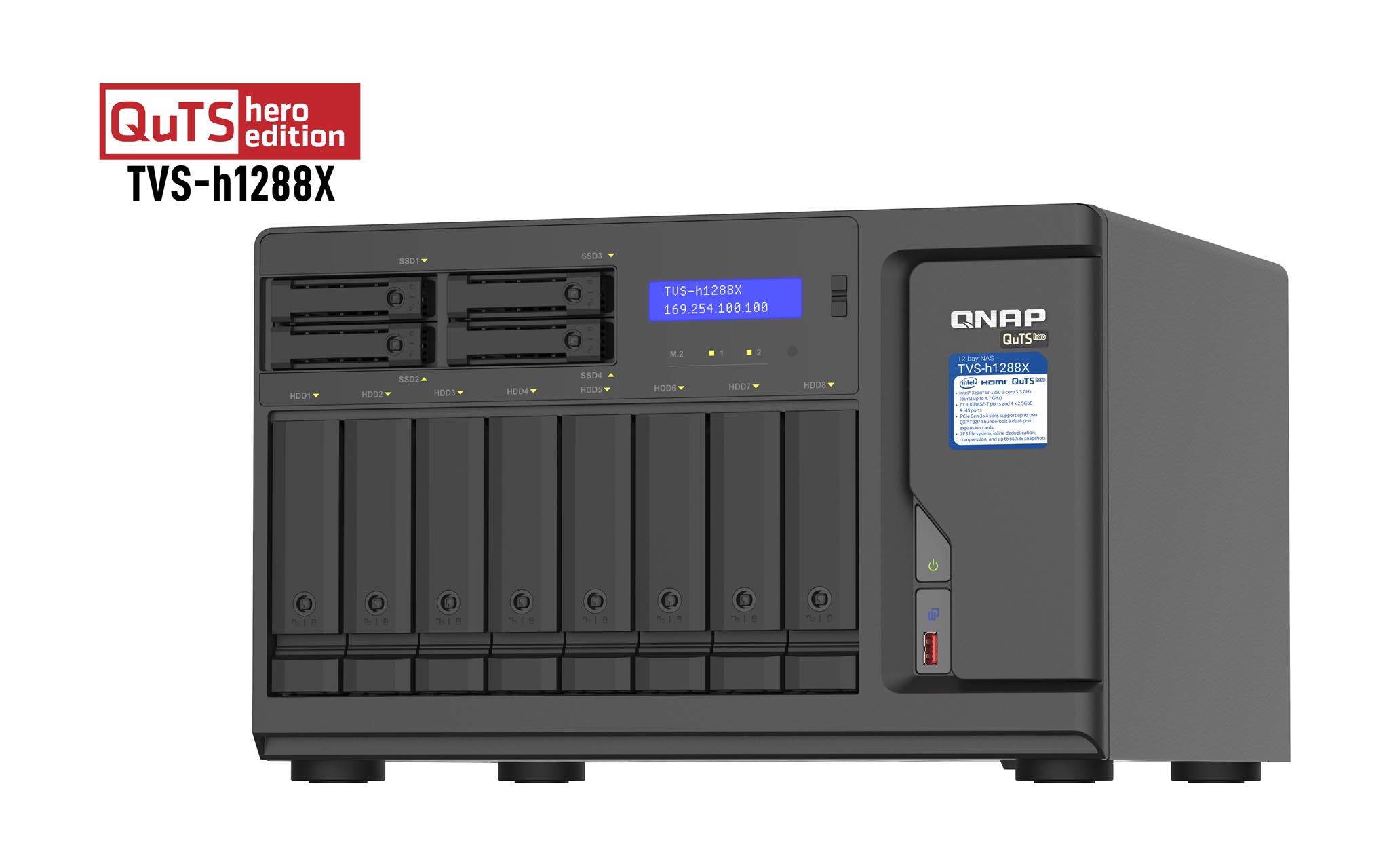 QNAP TVS-h1288X-W1250-16G