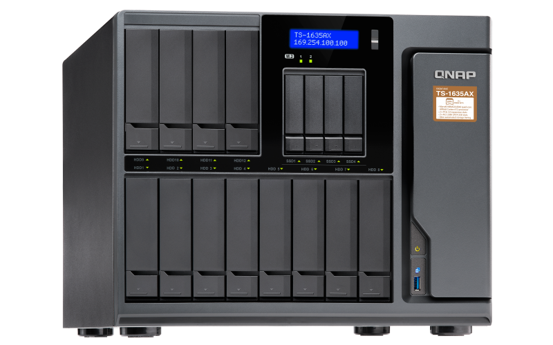 QNAP TS-1635AX-8G 16 Bay, Thiết Bị Lưu Trữ NAS QNAP TS-1635AX-8G Chính Hãng