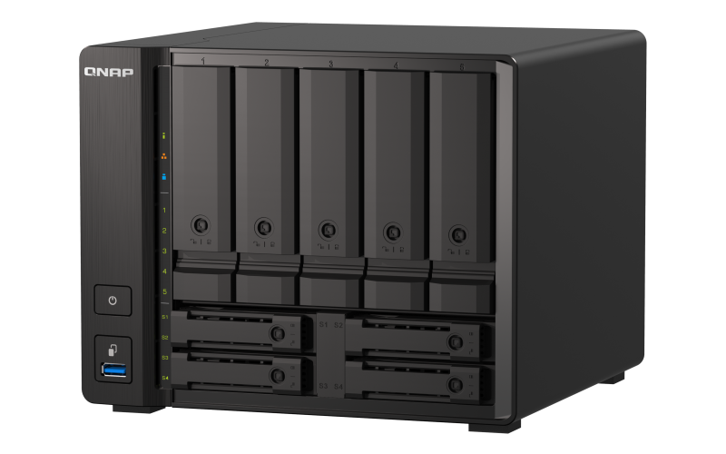 QNAP TS-h973AX-8G 9 Bay, Thiết Bị Lưu Trữ NAS QNAP TS-h973AX-8G Chính Hãng