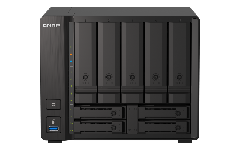 QNAP TS-h973AX-8G 9 Bay, Thiết Bị Lưu Trữ NAS QNAP TS-h973AX-8G Chính Hãng