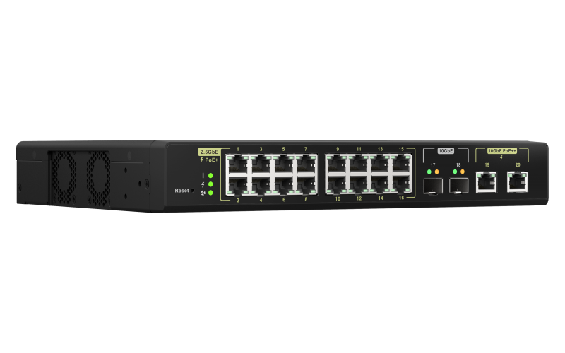 QSW-M2116P-2T2S - 10GbE PoE++ 90w và 2.5GbE PoE+ 30w