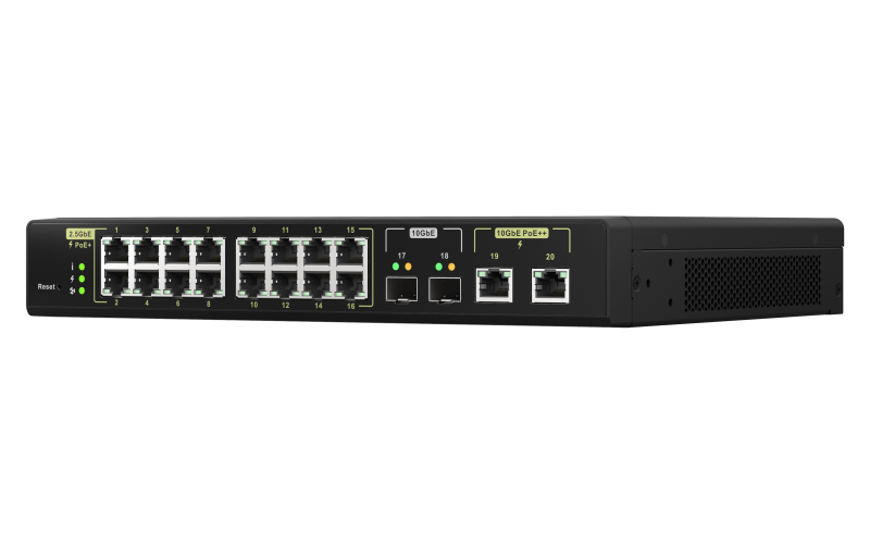 QSW-M2116P-2T2S - 10GbE PoE++ 90w và 2.5GbE PoE+ 30w