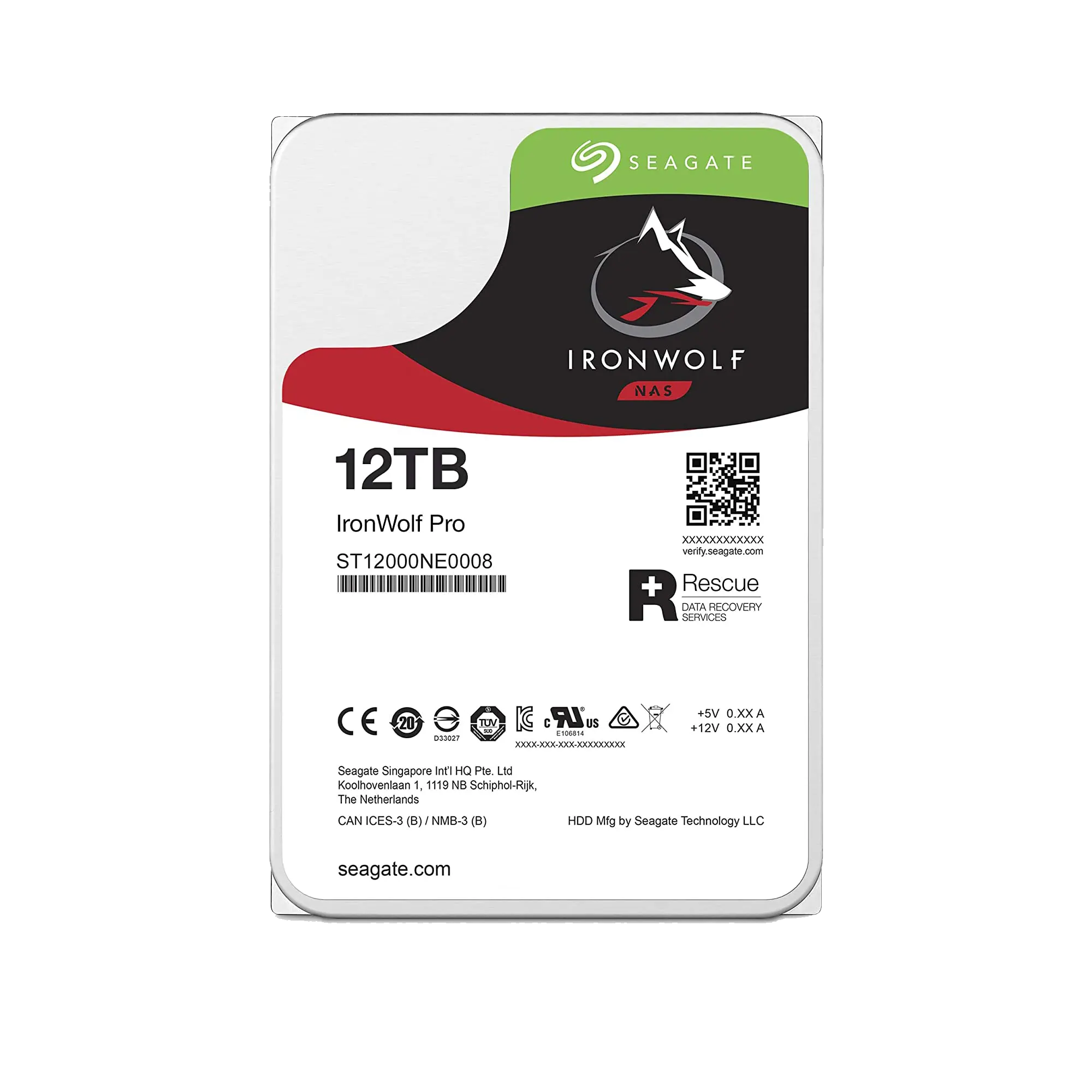 HDD Seagate IronWolf Pro 12TB ST12000NE0008 3.5 inch SATA III 256MB Cache 7200RPM