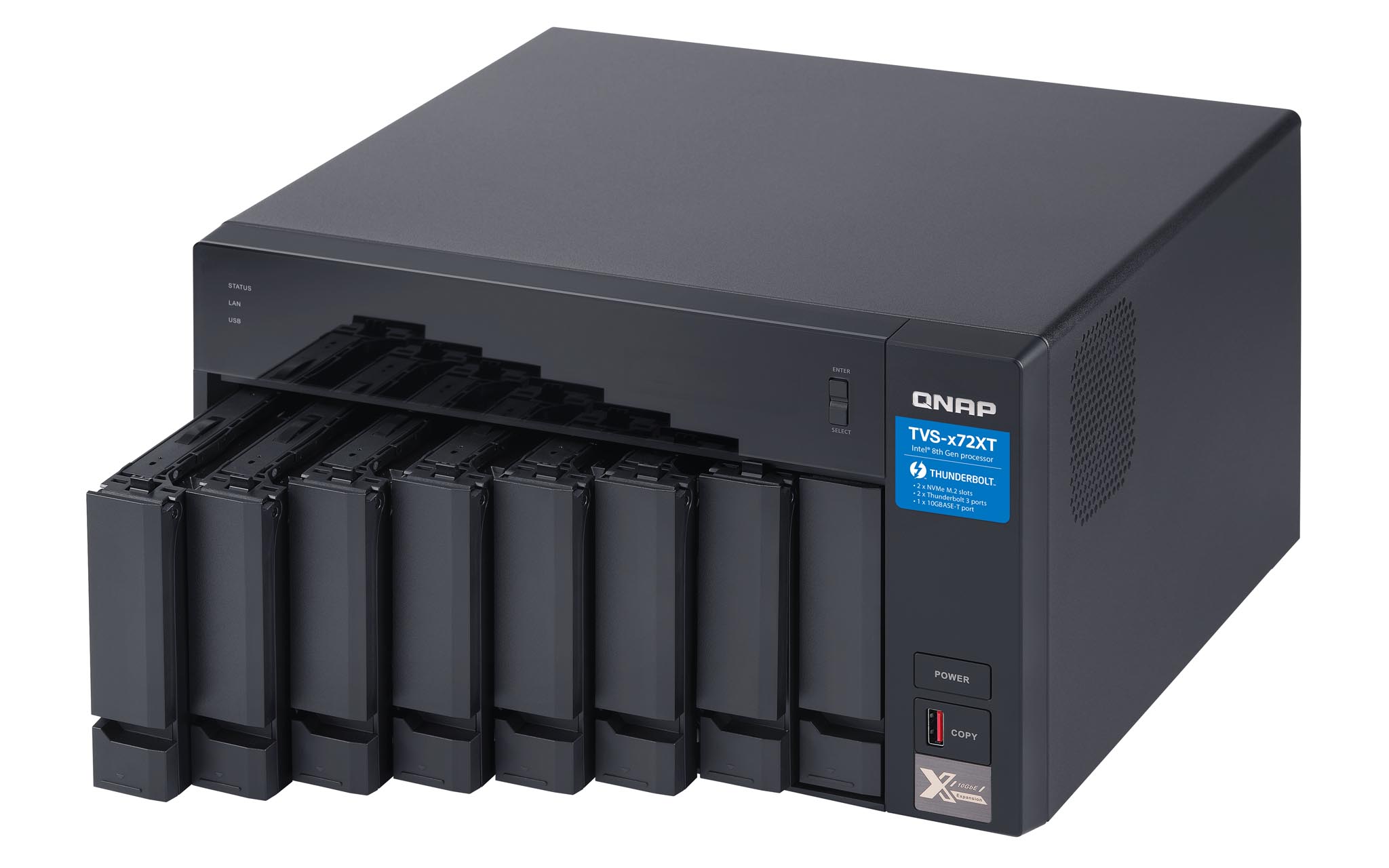 QNAP TVS-872XT-i5-16G 8 Bay, Thiết Bị Lưu Trữ NAS QNAP TVS-872XT-i5-16G Chính Hãng