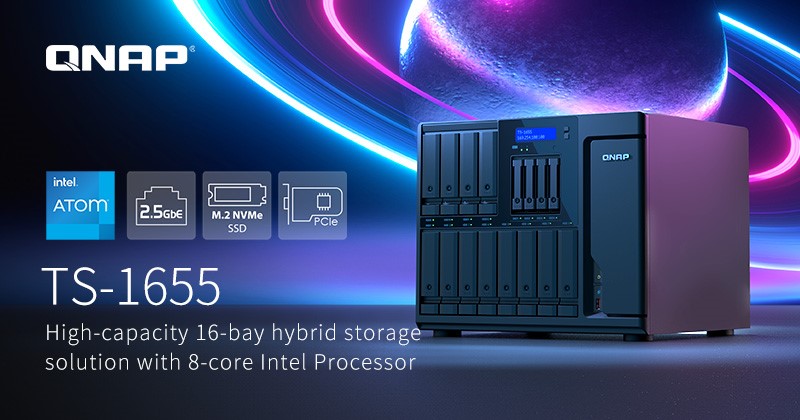 QNAP GIỚI THIỆU TOWER NAS TS-1655 16 BAY HIỆU SUẤT CAO