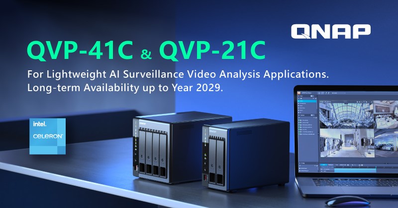 QNAP GIỚI THIỆU NVR NETWORK SURVEILLANCE SERVER MỚI QVP-41C VÀ QVP-21C