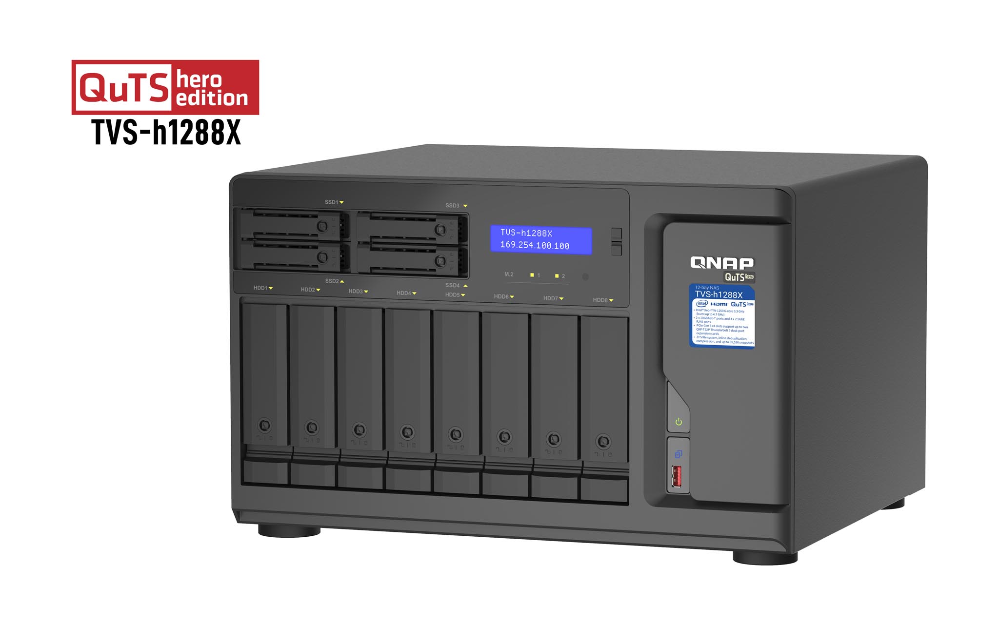 QNAP TVS-h1288X-W1250-16G